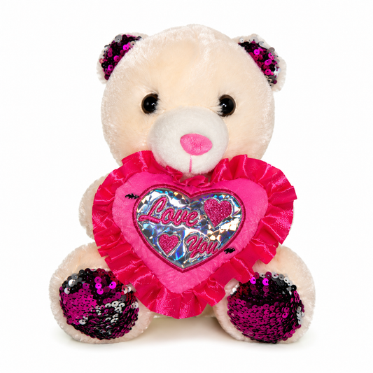 Love You Teddy Bear Plush – 8"