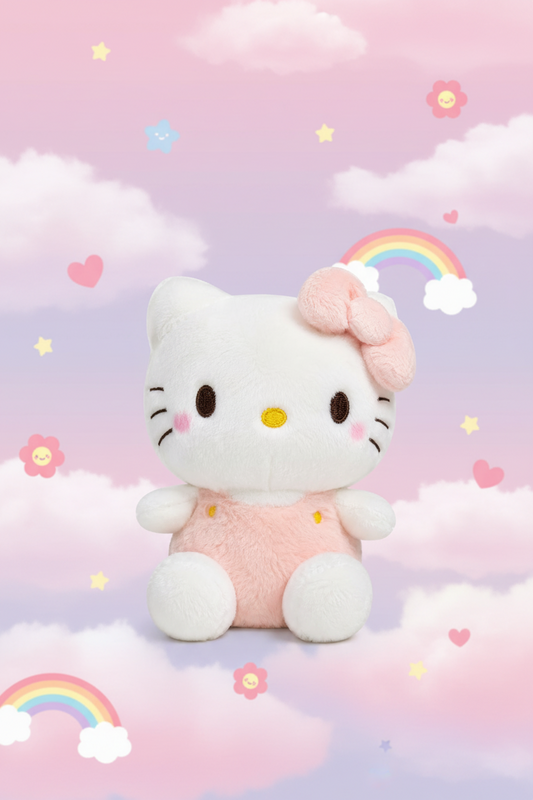 Pastel Plush Character – 8" Stuffed Plush (Blue or Pink)
