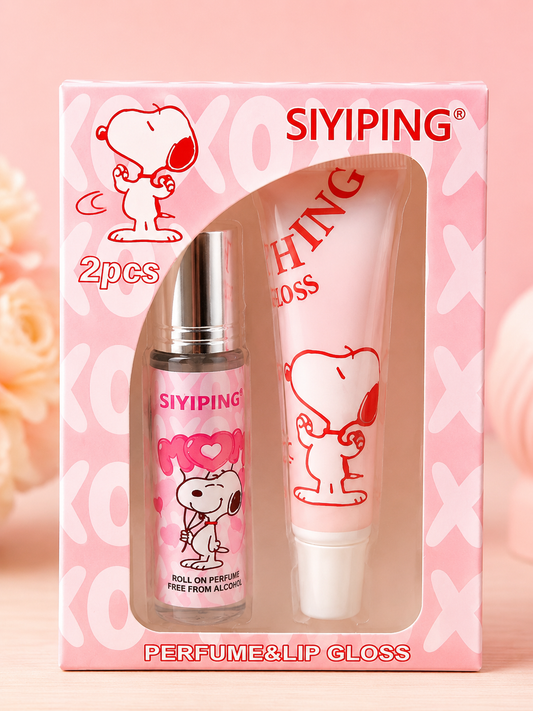 SIYIPING - Magic Lip Gloss & Roll-On Perfume Set