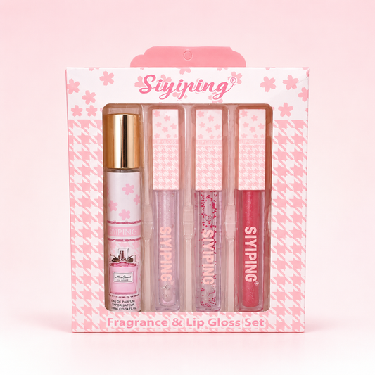 SIYIPING - Miss Dior Inspired Travel Perfume & Lip Gloss Set