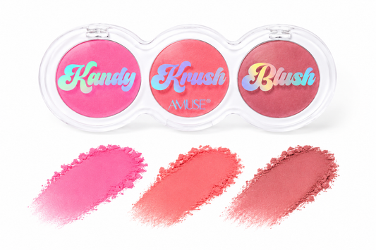 AMUSE - Kandy Krush Blush – 3-in-1 Powder Blush Palette
