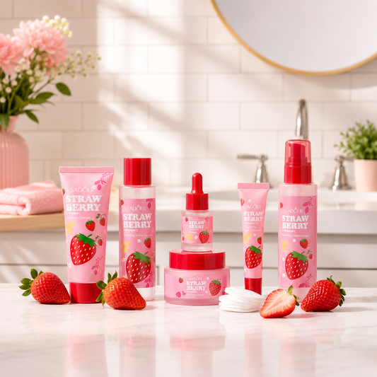 SADOER - Vitamin C Strawberry Six-Piece Skincare Set