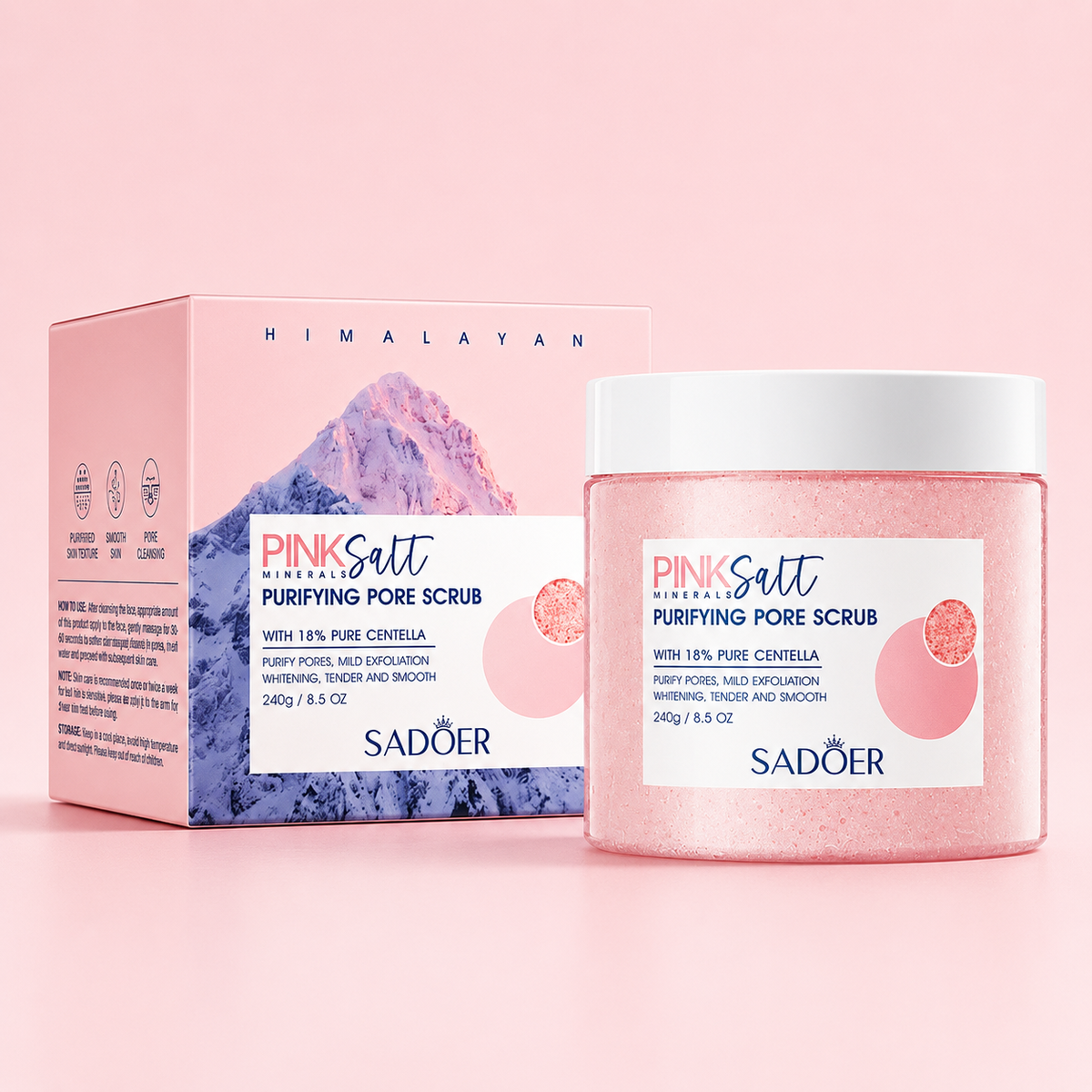 SADOER - Himalayan Pink Salt Purifying Pore Scrub
