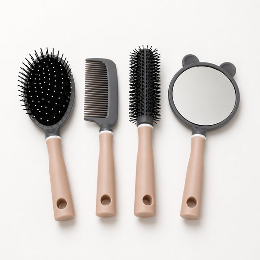 LAIMEI - 4 Piece Professional Hairbrush Set