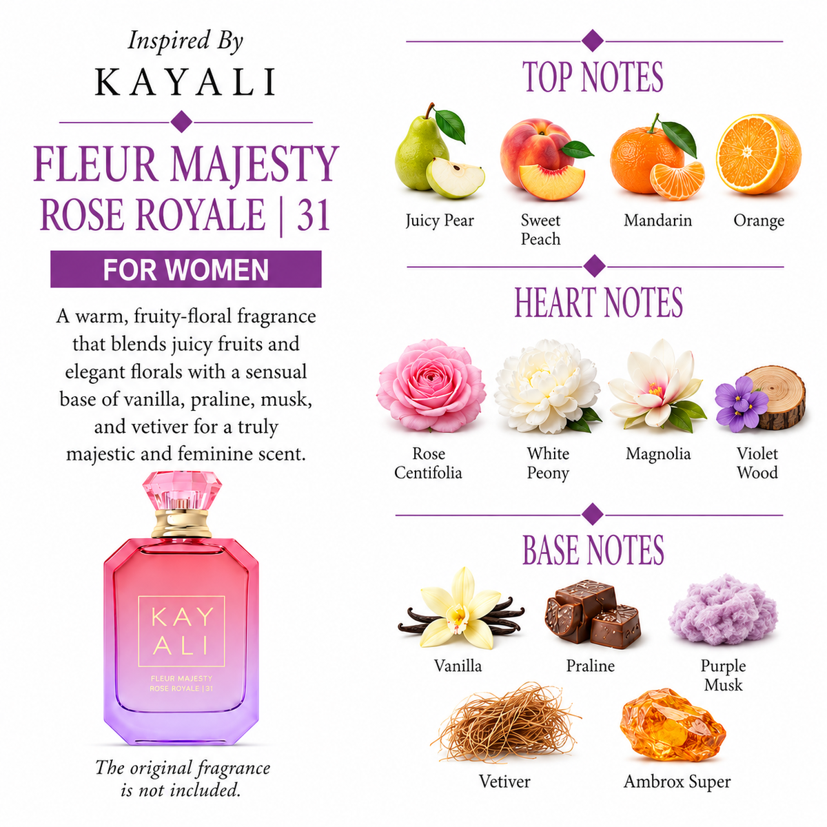 Inspired by Kayali - Fleur Majesty Rose Royale