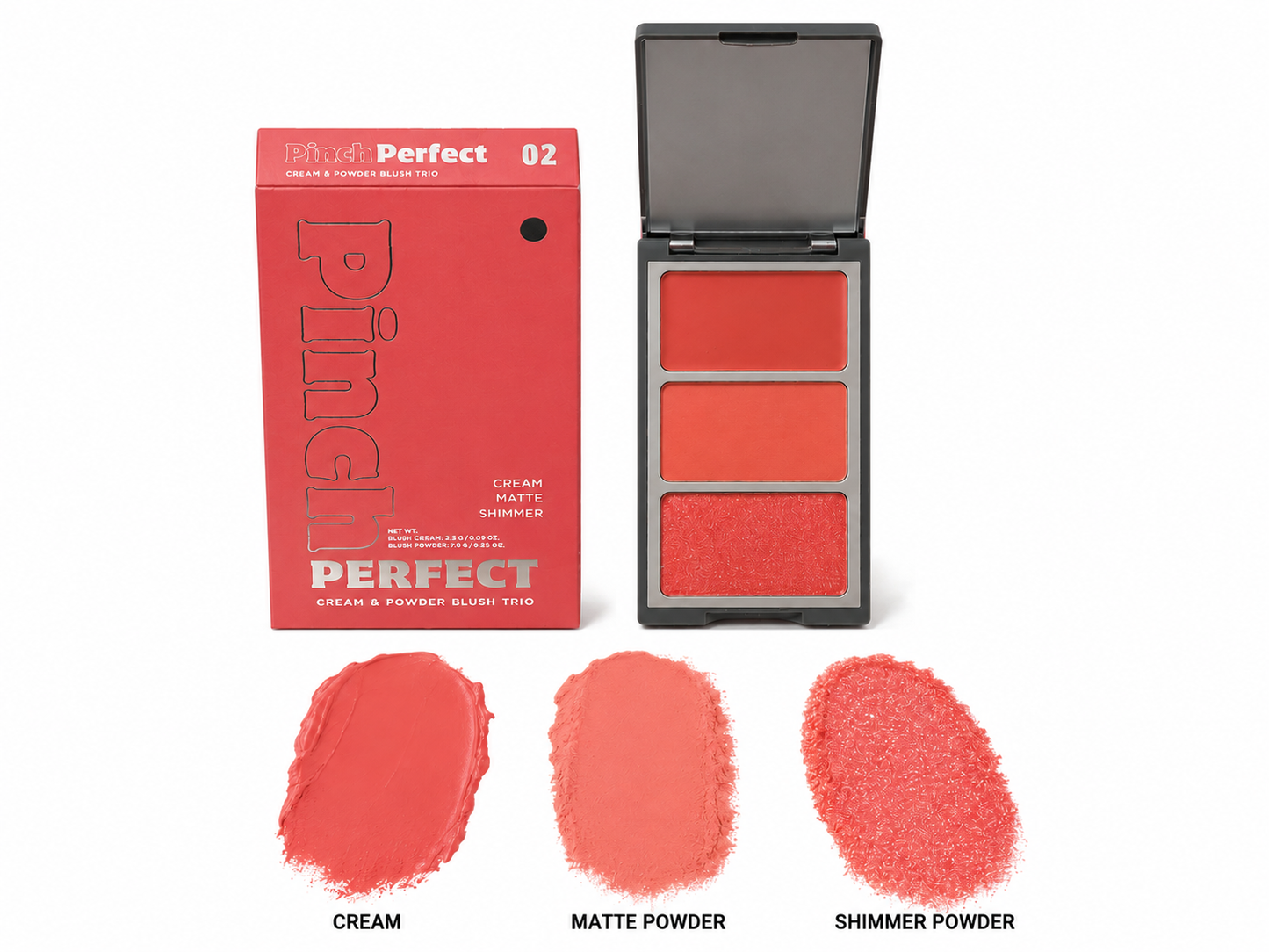 PINCH PERFECT - Cream & Powder Blush Trio