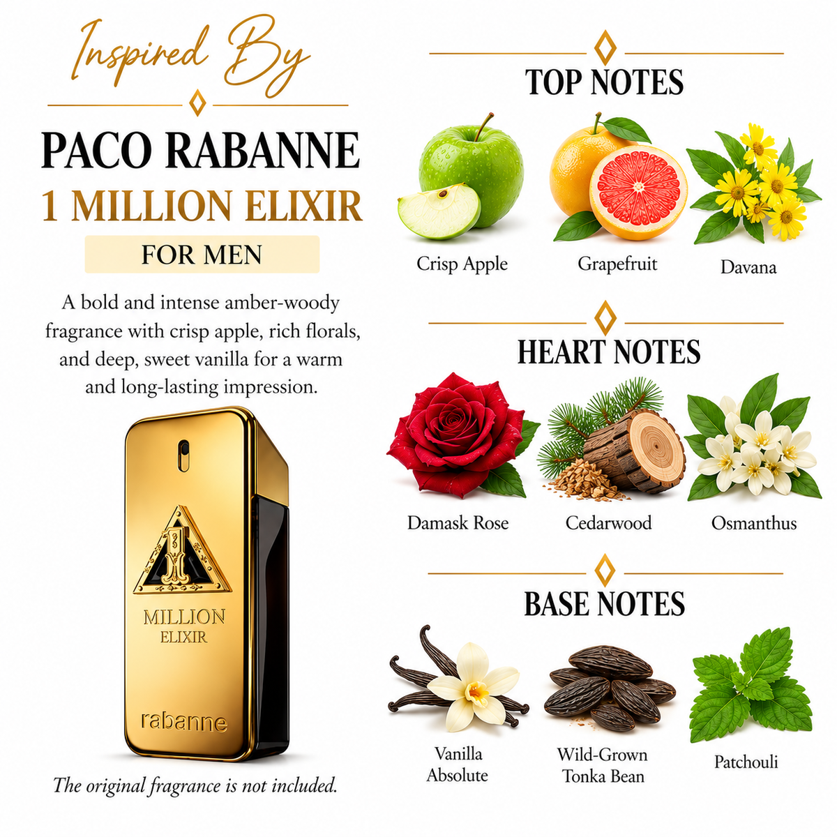 Inspired by Paco Rabanne - 1 Million Elixir