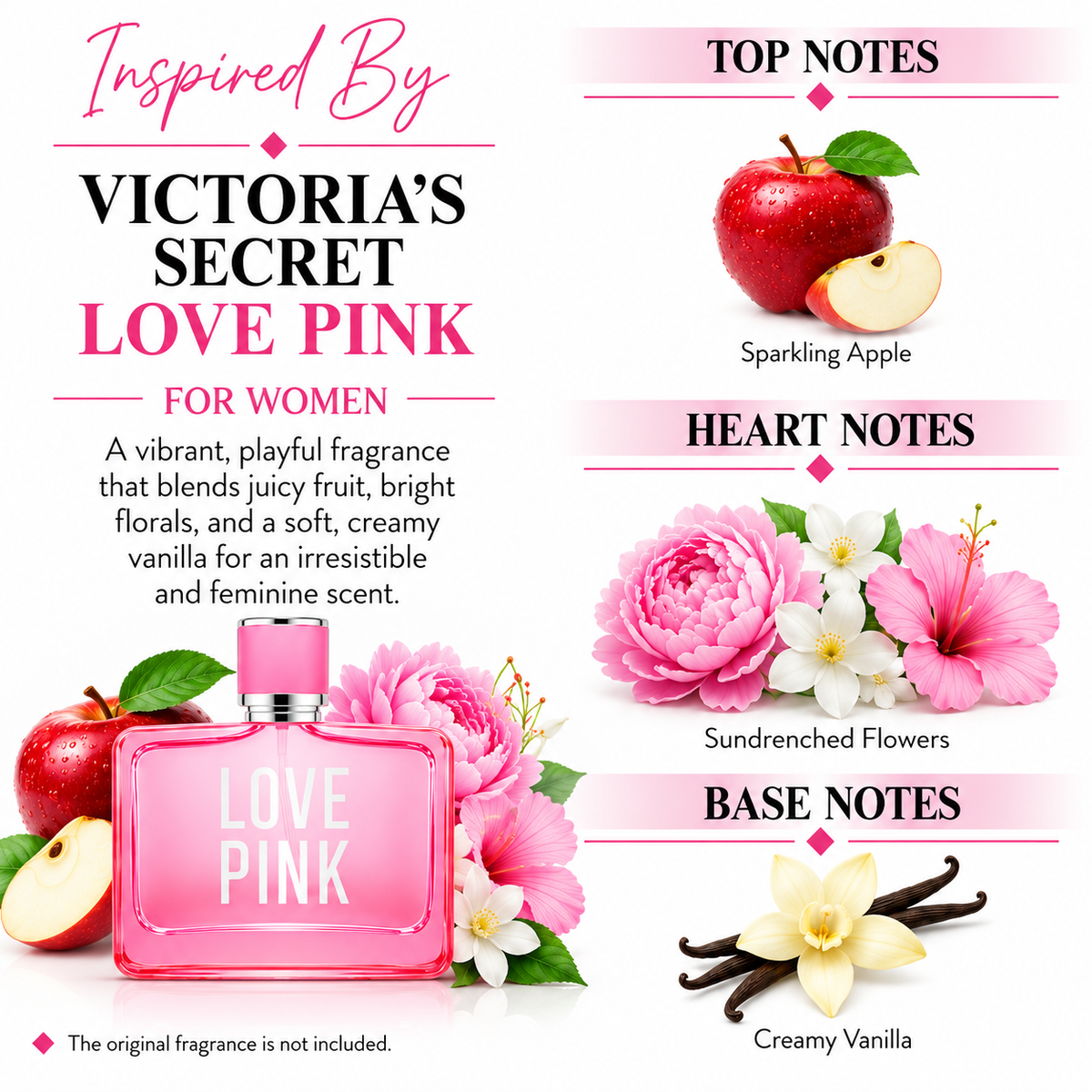Inspired by Victoria Secret - Love Pink