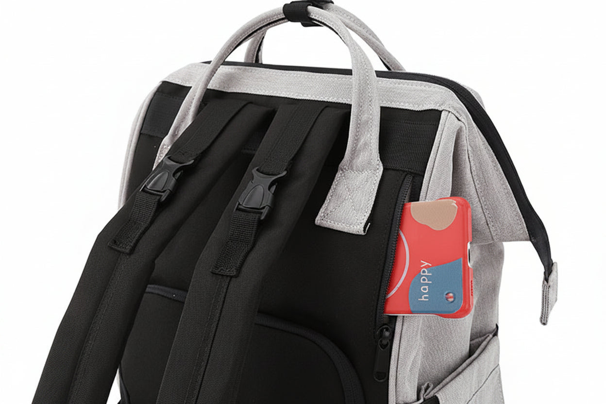 HIMAWARI - 1208 Waterproof Diaper Backpack Black