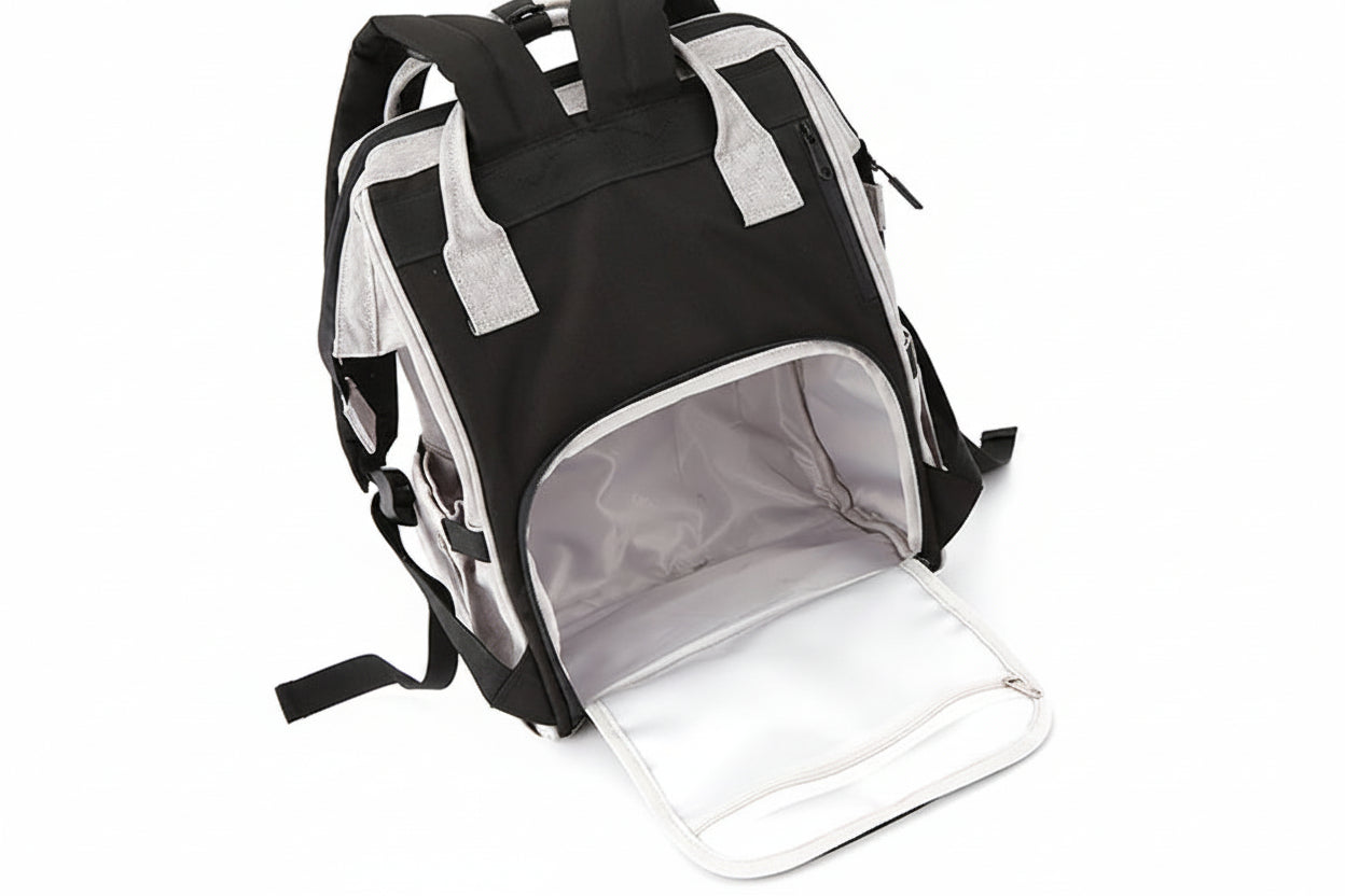 HIMAWARI - 1208 Waterproof Diaper Backpack Black