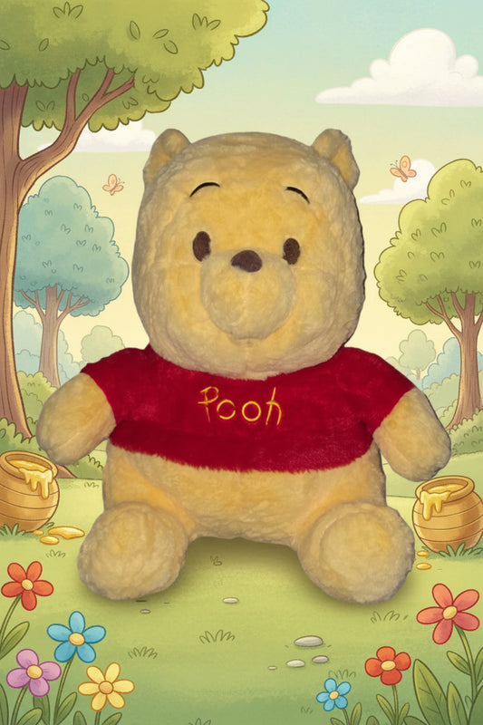 Classic Bear Plush with Hidden Blanket – 16"