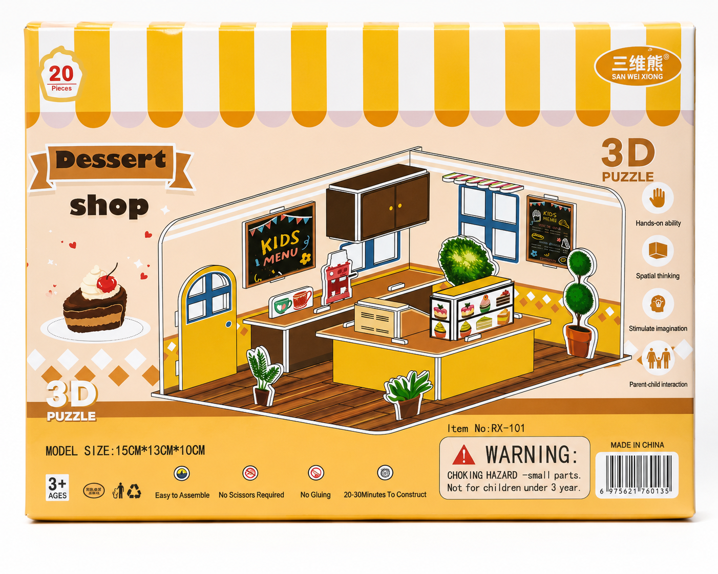 Dessert Shop 3D Puzzle (20 Pieces)