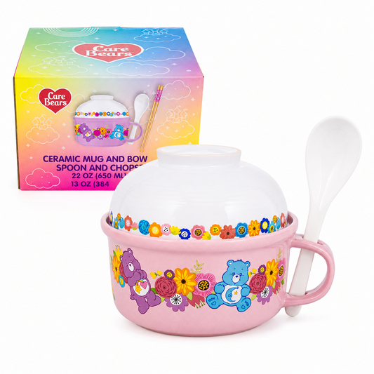 CARE BEARS - Ceramic Mug & Bowl Set with Spoon and Chopsticks