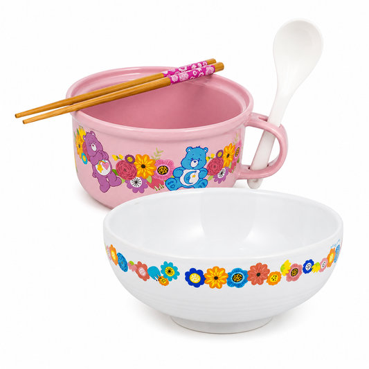 CARE BEARS - Ceramic Mug & Bowl Set with Spoon and Chopsticks