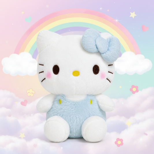 Pastel Plush Character – 8" Stuffed Plush (Blue or Pink)
