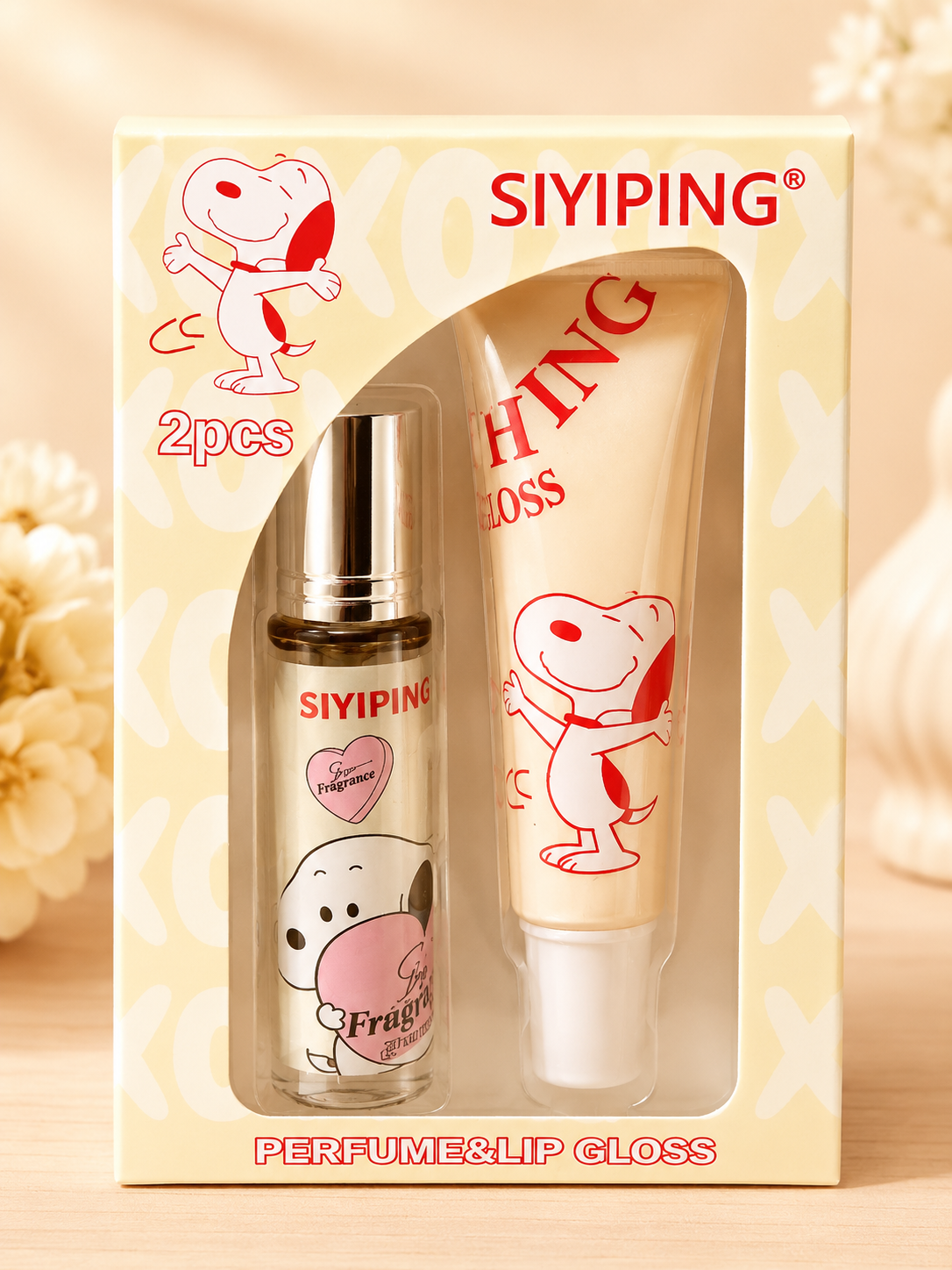 SIYIPING - Magic Lip Gloss & Roll-On Perfume Set