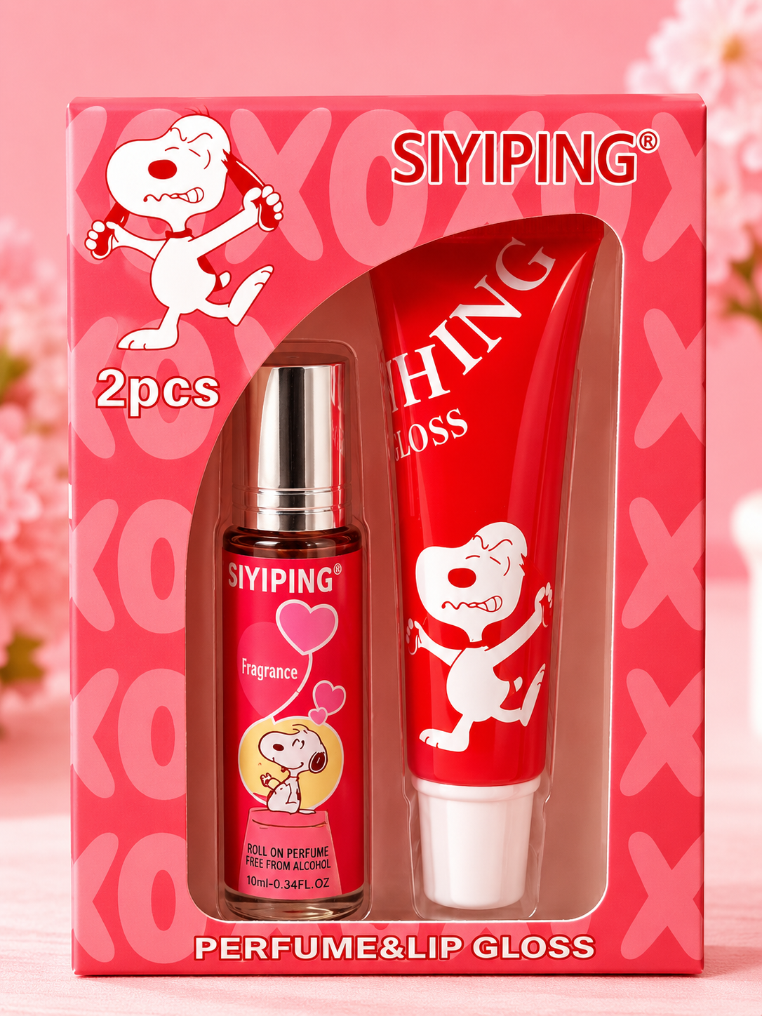 SIYIPING - Magic Lip Gloss & Roll-On Perfume Set