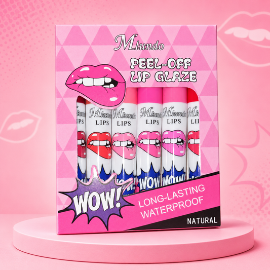 MLUNDO - Peel-Off Lip Glaze — 6-Piece Assorted Set
