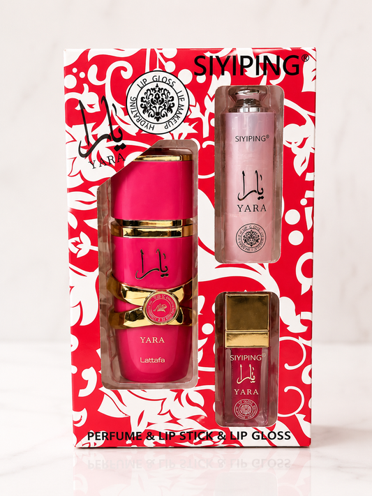 SIYIPING - Yara Candy Inspired Perfume, Lipstick & Lip Gloss Set