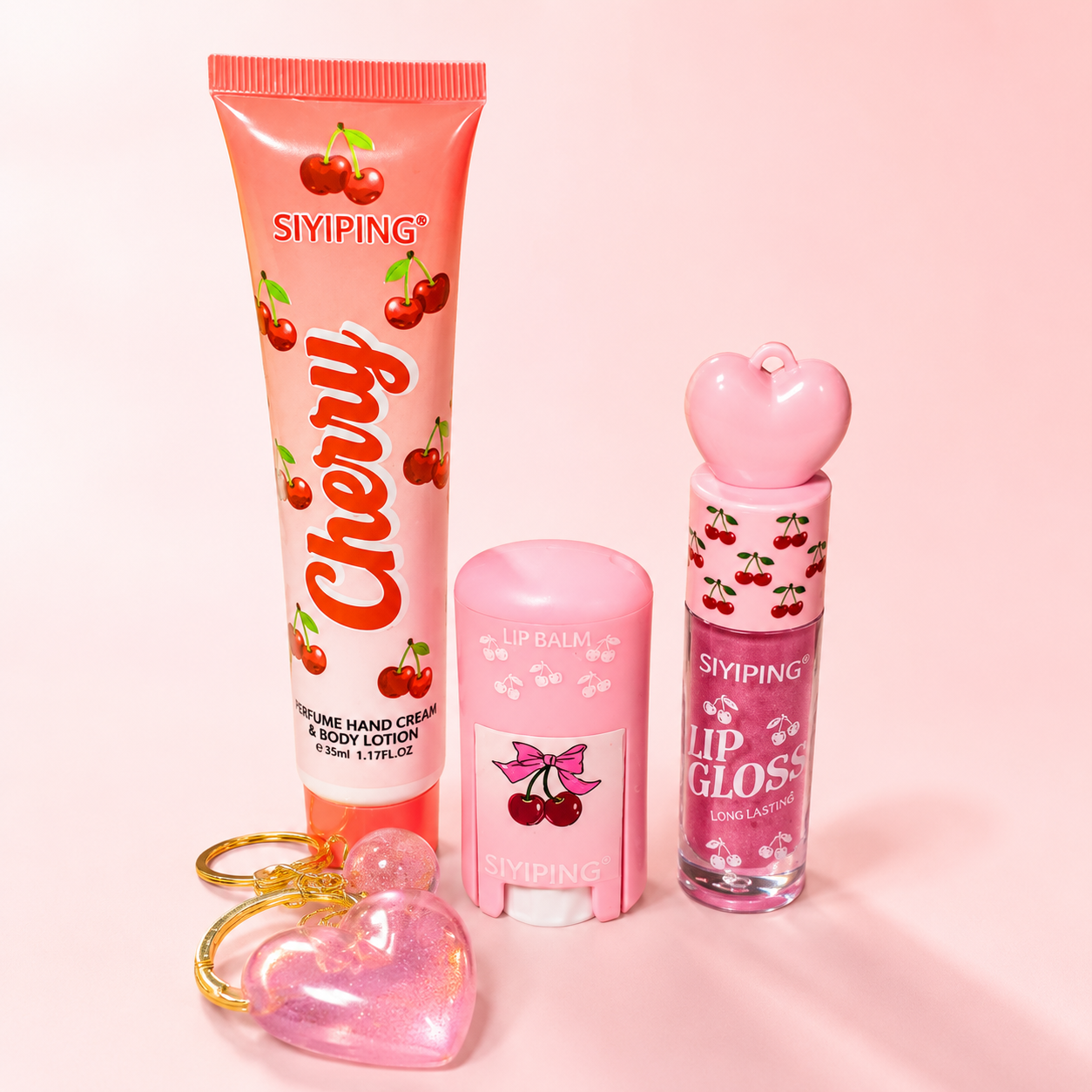 SIYIPING - Cherry Fragrance & Lip Care Set