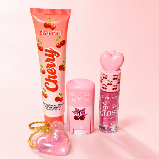 SIYIPING - Cherry Fragrance & Lip Care Set