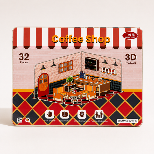 Coffee Shop 3D Puzzle – 32 Pieces