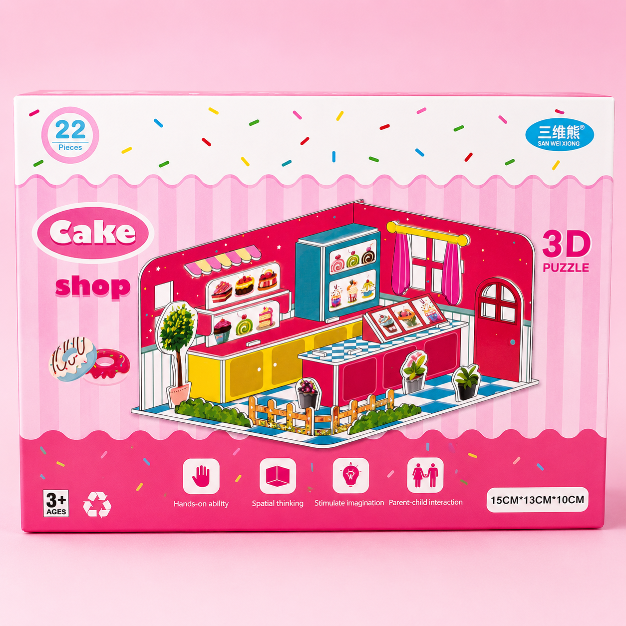 Cake Shop 3D Puzzle – 22 Pieces