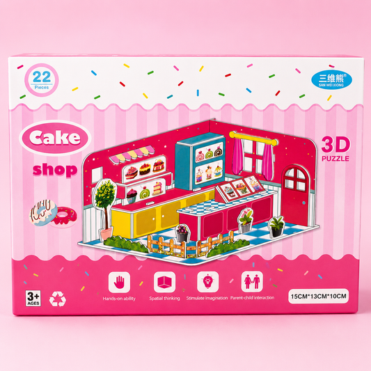 Cake Shop 3D Puzzle – 22 Pieces