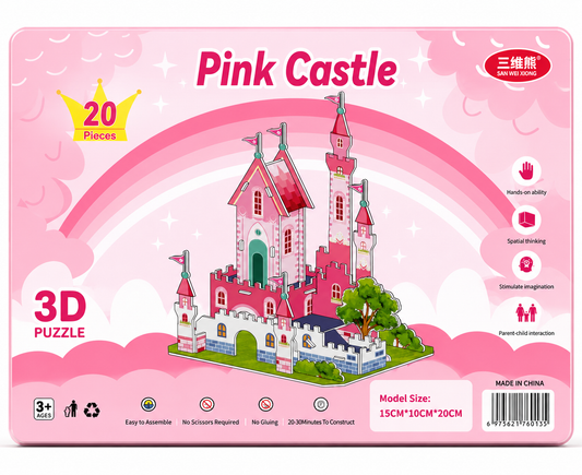 Pink Castle - 3D Puzzle