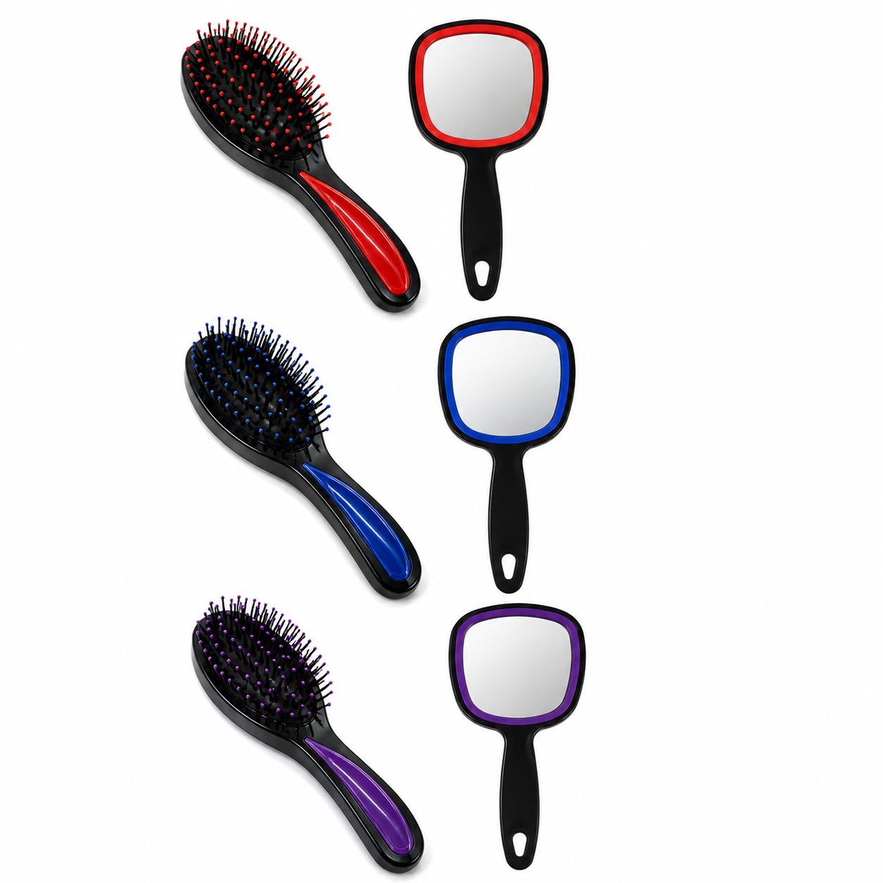 PRETTY - Brush & Mirror Combo Set