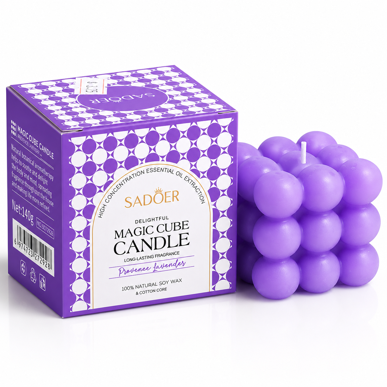 SADOER - Magic Cube Candle Provence Lavender