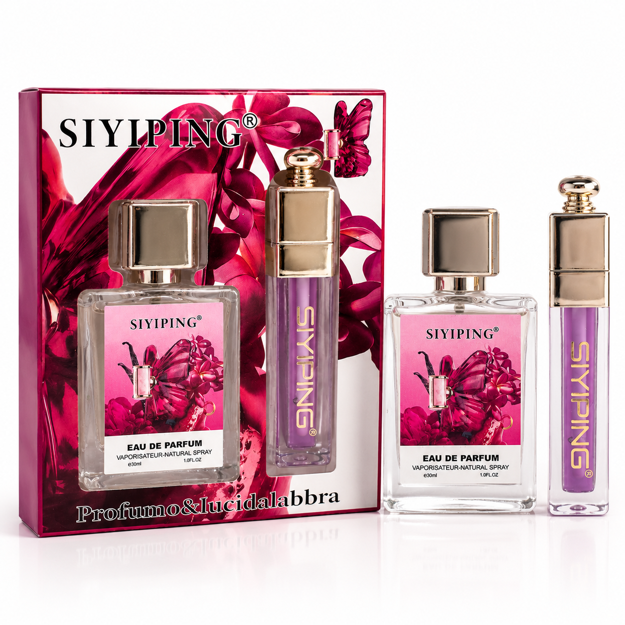 SIYIPING - Perfume & Lip Gloss Gift Set
