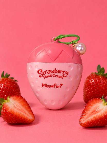 MISS FUN - Strawberry Hand Cream Keychain