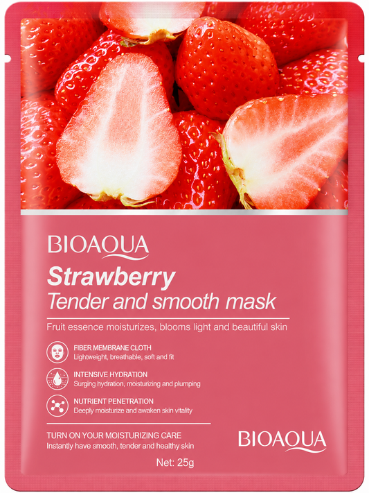 BIOAQUA - Strawberry Tender &amp; Smooth Facial Mask