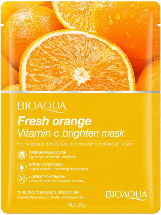 BIOAQUA Fresh Orange Vitamin C Brightening Sheet Mask