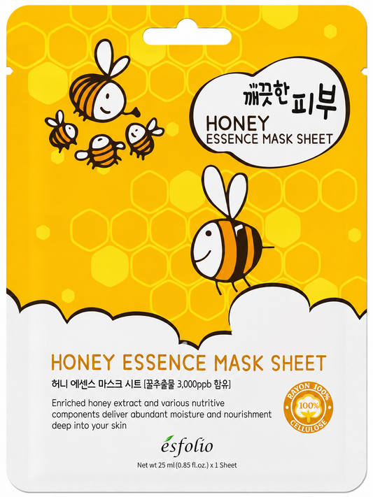 ESFOLIO - Honey Essence Mask Sheet