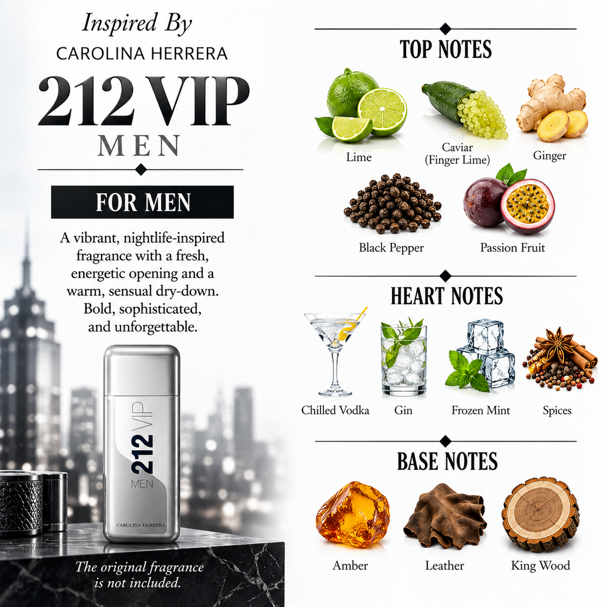 Inspired by Carolina Herrera - 212 Vip