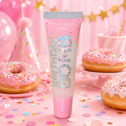 VICTORIA'S SPIRT - Birthday Bomb Shiny Lip Gloss – Sweet Doughnut Scent