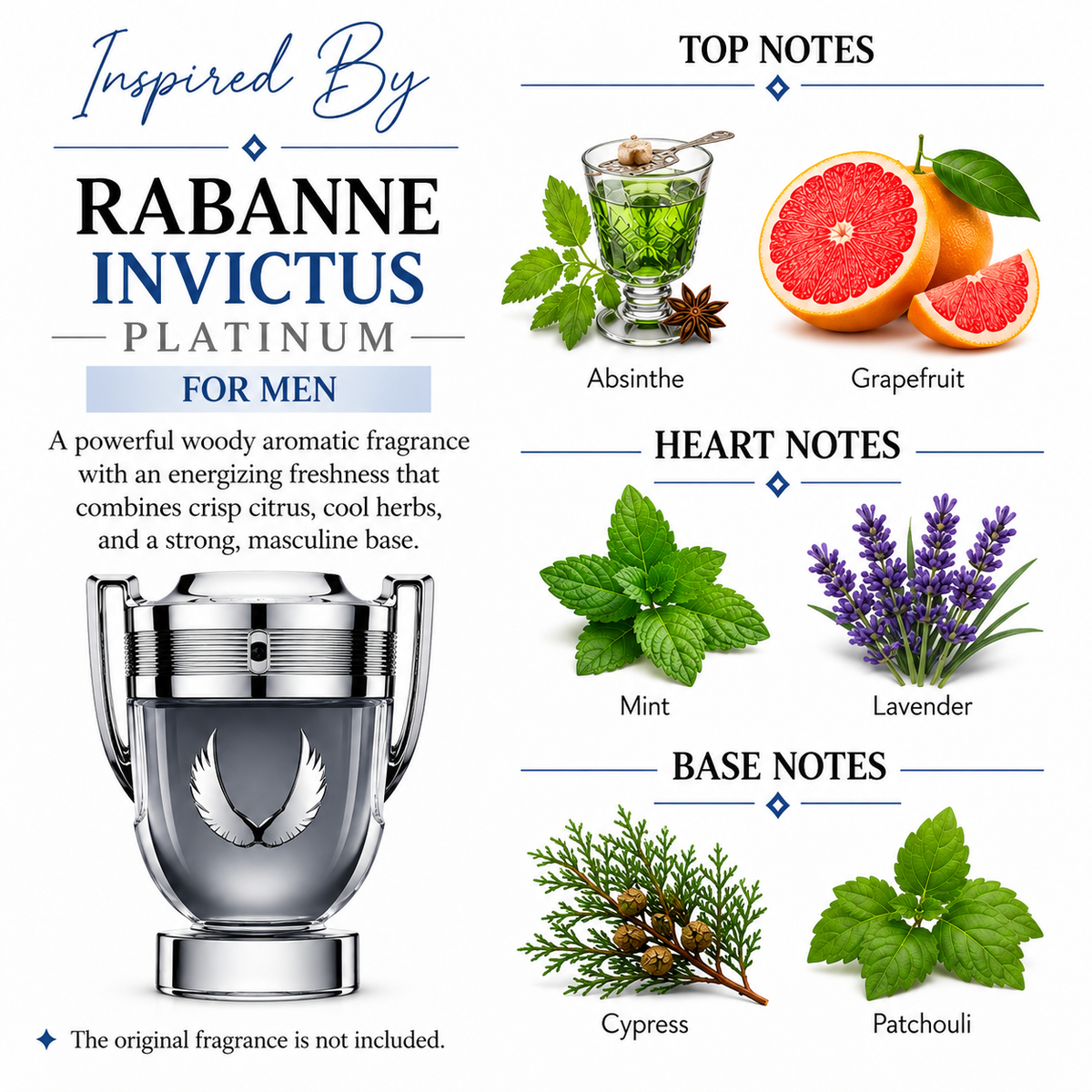 Inspired by Paco Rabanne - Invictus Platinum