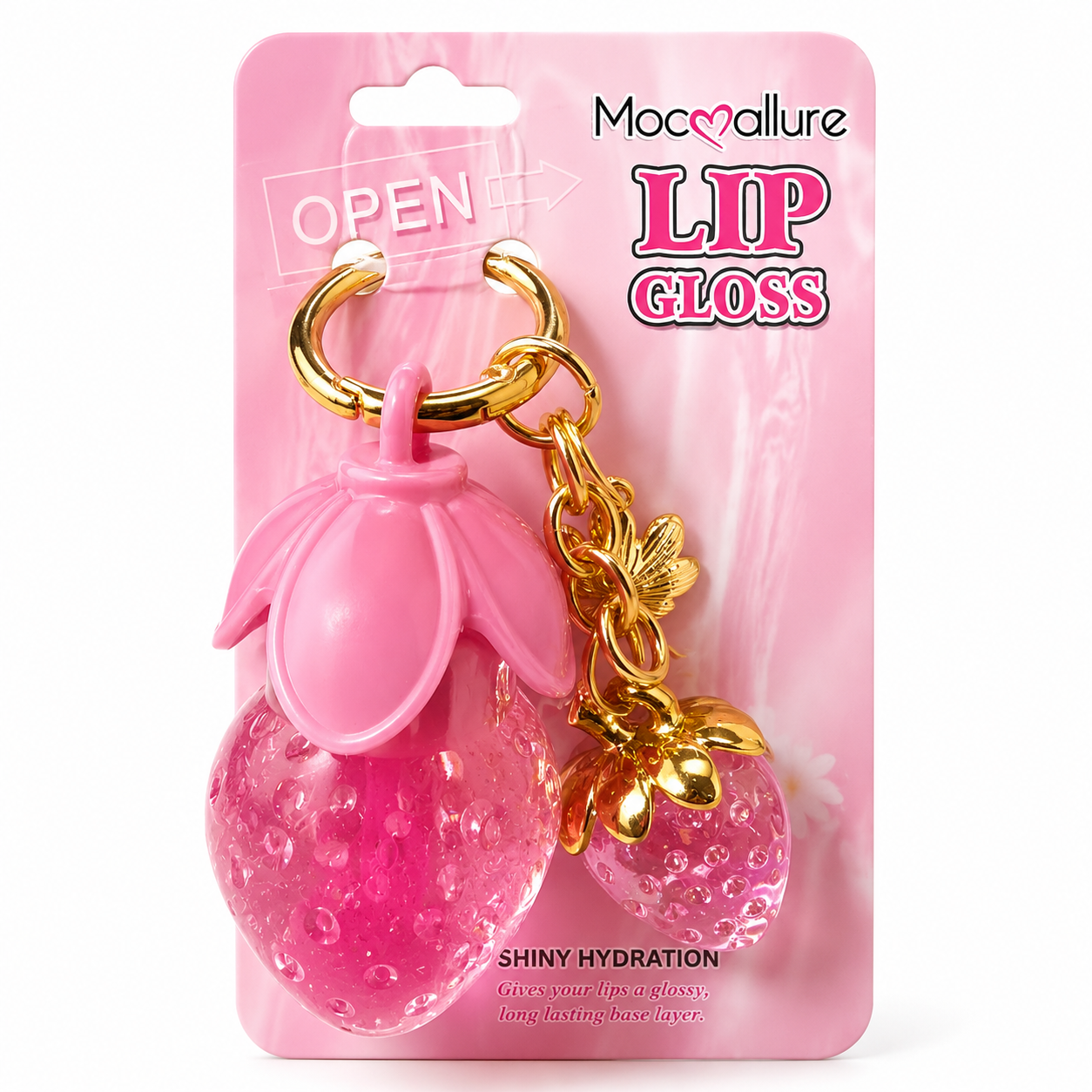 MOCALLURE - Strawberry Lip Gloss Keychain