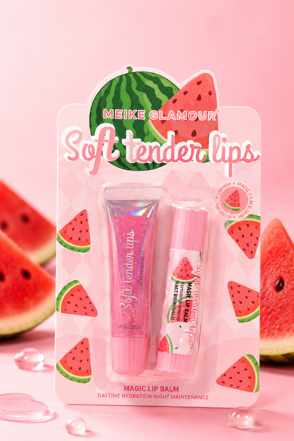 MEIKE GLAMOUR - Soft Tender Lips Set – Watermelon