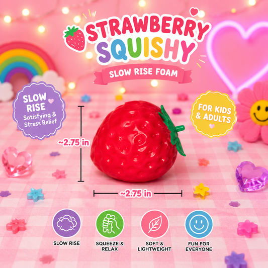 Mini Slow-Rise Strawberry Squishy