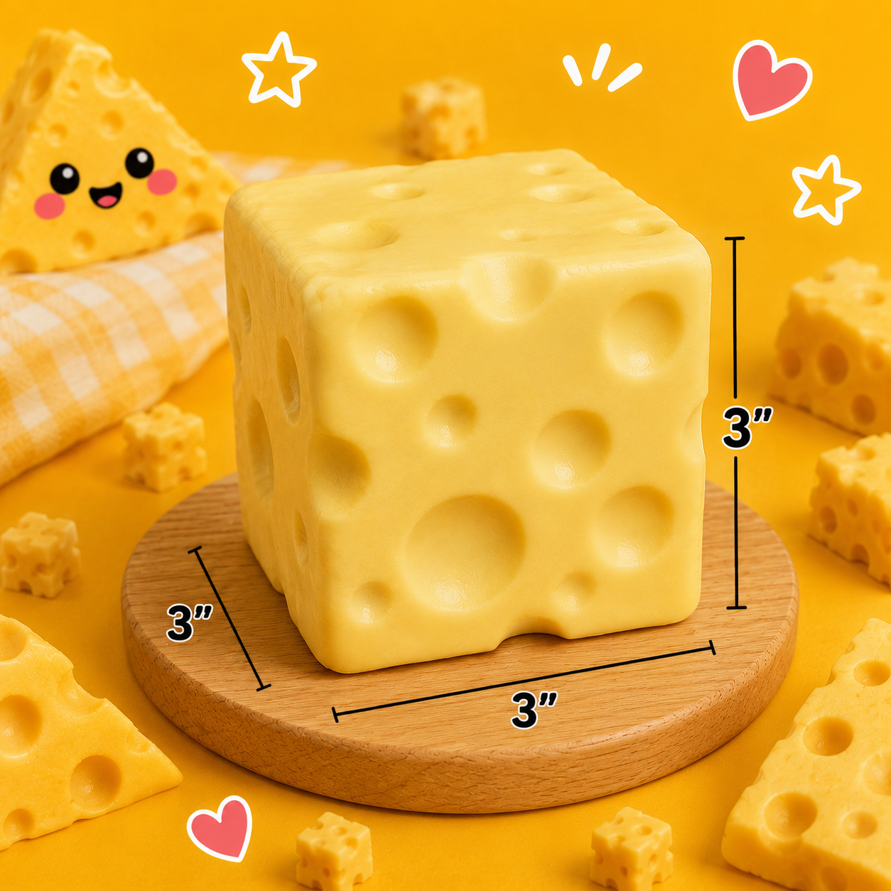 Foam Slow-Rise Cheese Squishy